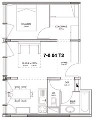 1-bed example a, sleeps 5